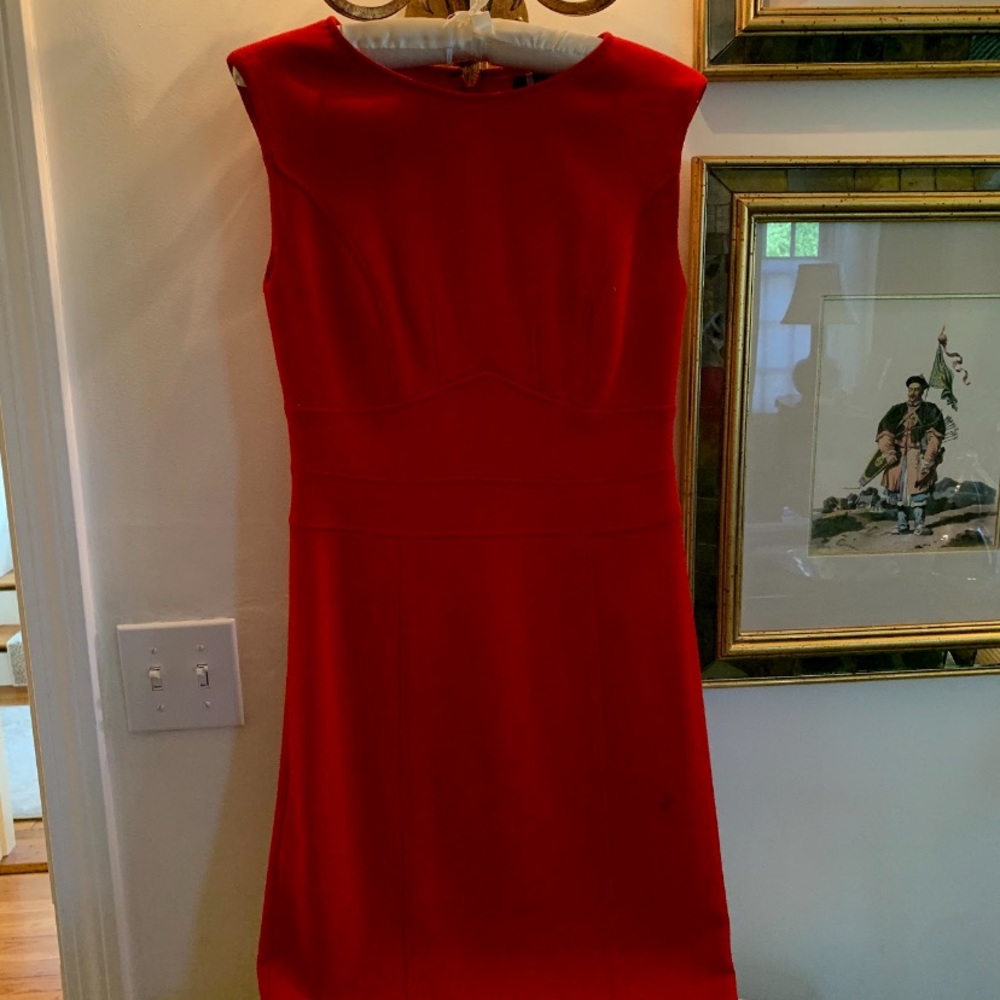 Red Brooks Brothers dress
